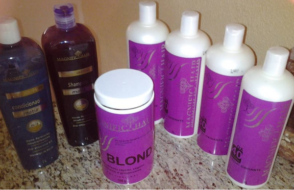 Kit Descolorante/Matizador Profissional + Brinde